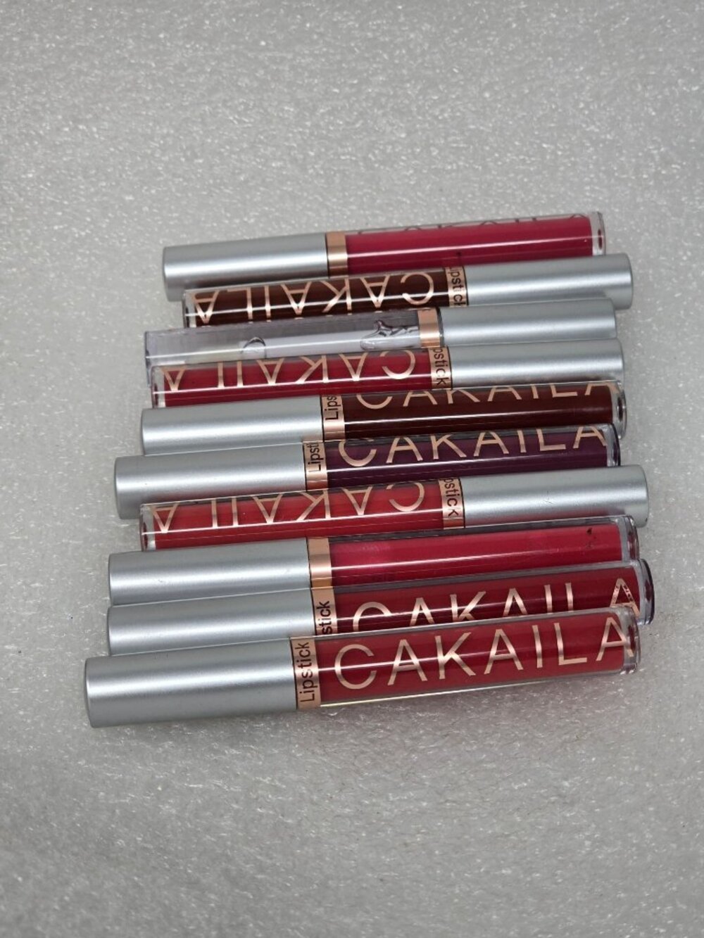 Cakaila Matte Lipstick Lip Lacquer Set Assorted Shades Long-Lasting Moisturizing